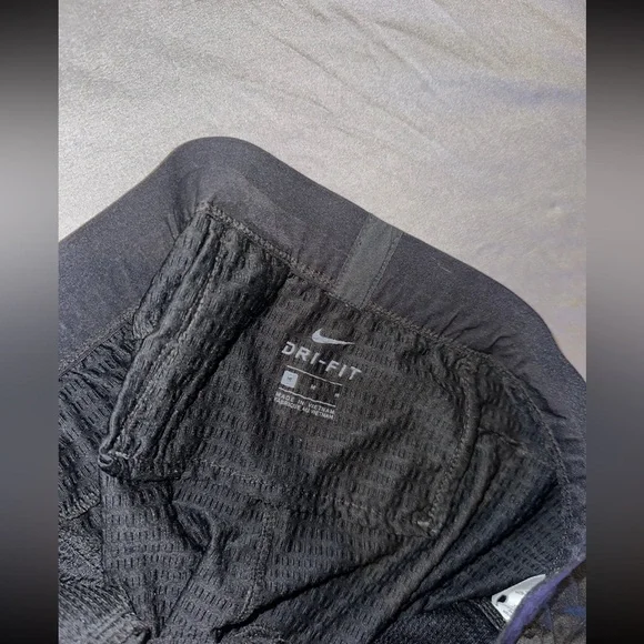 Black Nike Dri Fit Knit Running Pants Medium